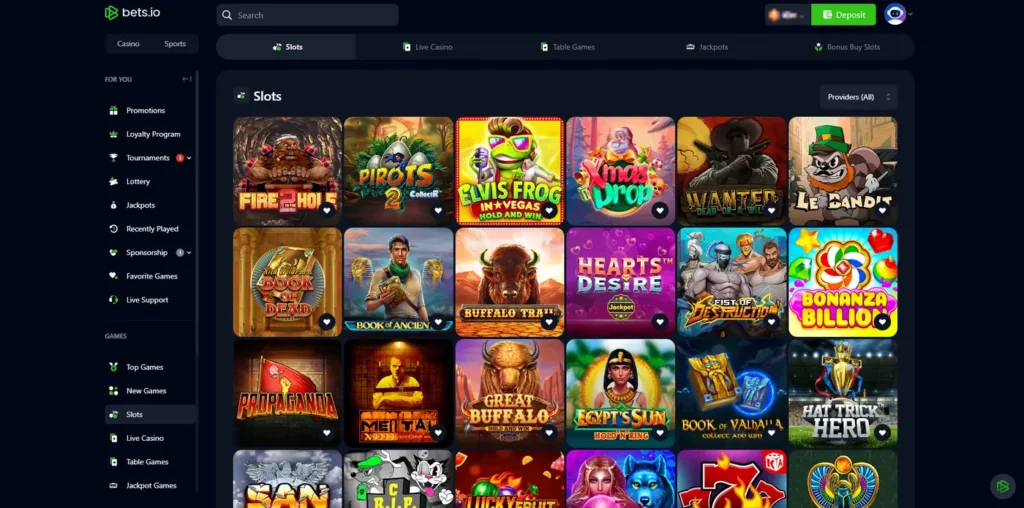 Bets.io Casino Slots