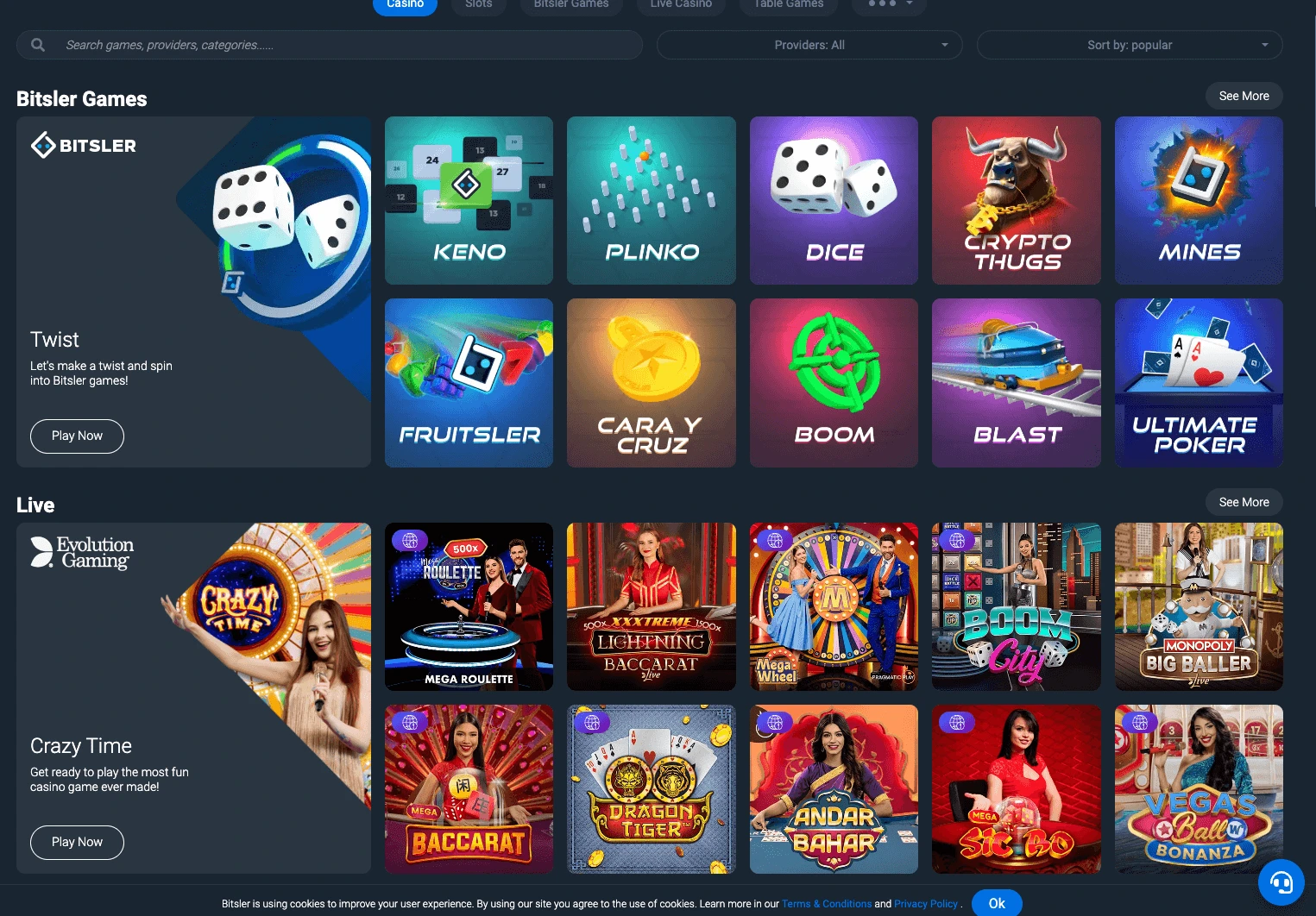 Bitster Casino Games