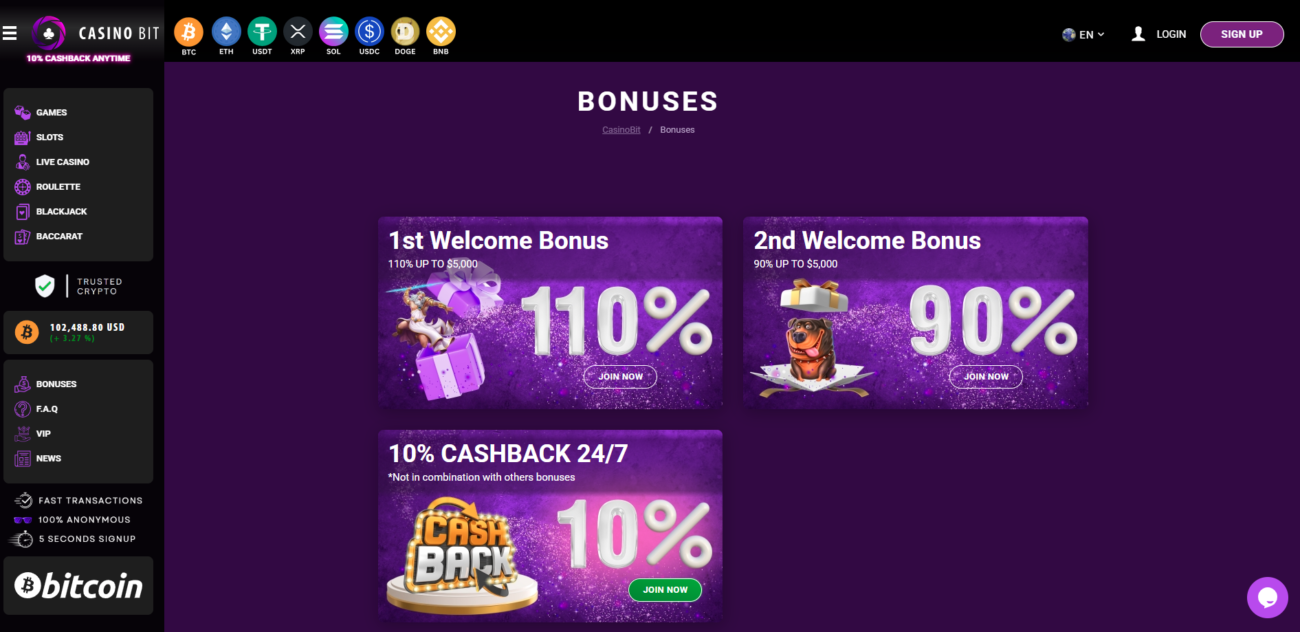 bonuses