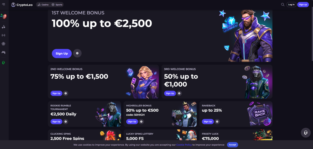 cryptoleo bonuses